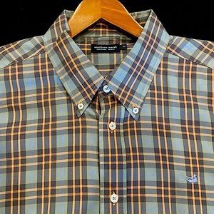 Like New! Southern Marsh Plaid Dress Shirt Size 2x